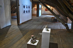 Ausstellung -Superhelden /Blick in die Obere Etage